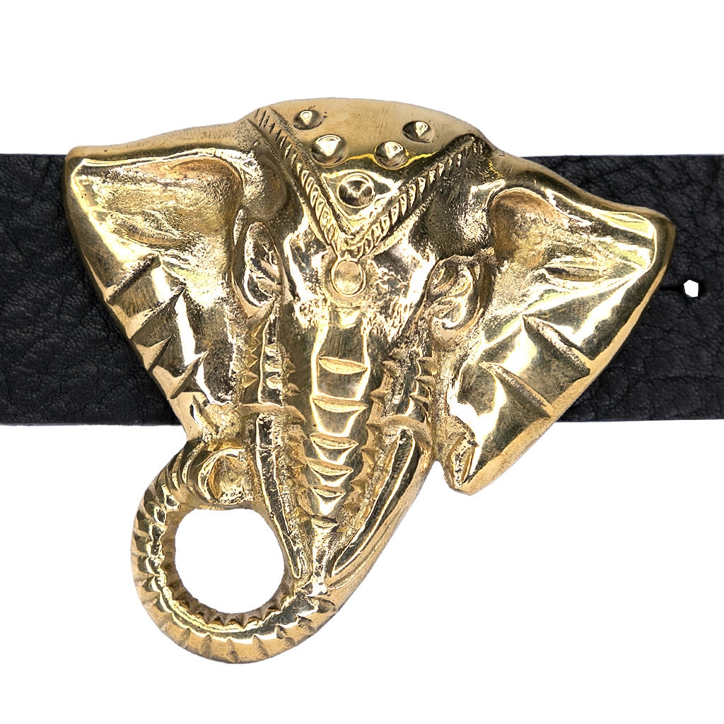Sold Brass Elephant Belt Buckle Handmade Belt Buckle Etsy