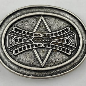 western style old silver buckle