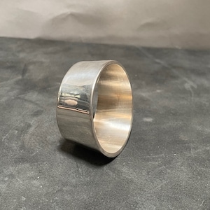 Solid Brass Napkin Ring with Sterling Silver Plating
