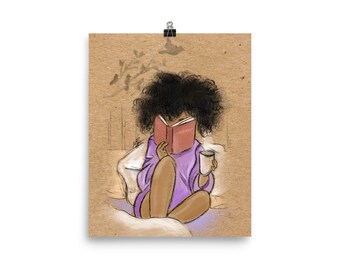 Her Oasis Of Serenity - lost in a book Poster