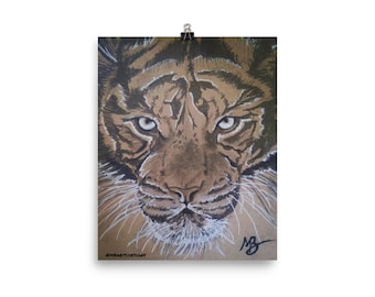 Eyes of the Tiger - Art by Maya Barnes (Matte Poster)