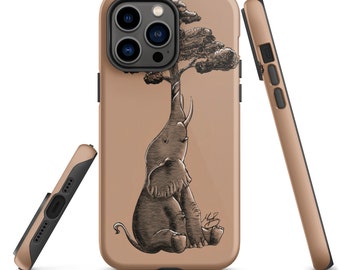 Savannah Ele - Drawing by Maya Barnes Durable Case for iPhone®