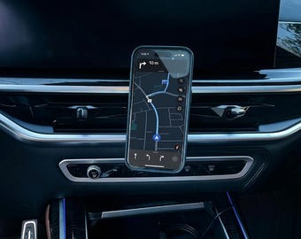 Soporte magnético para teléfono BMW x5 x6 x7 Cargador (modelos 2024 y posteriores)