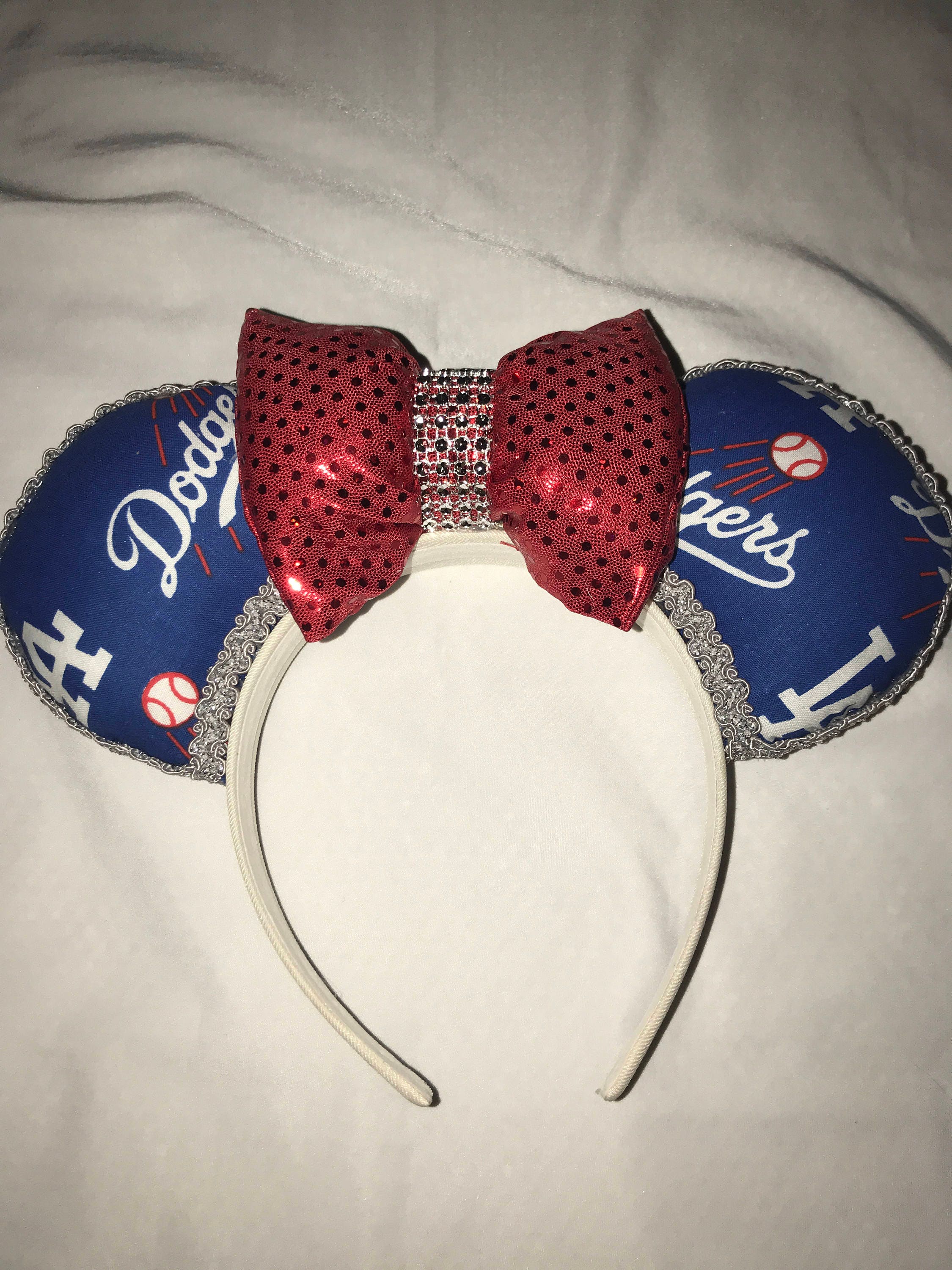 LA Dodgers Disney Ear Headband Etsy UK