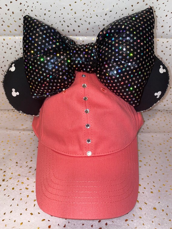 Disney Mickey Mouse Print Hat coral 