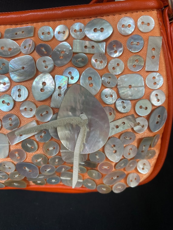 Vintage 90s Intuitions Orange Shoulder Bag – Moth… - image 2