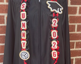 Graduation Lei - Grad Cap/Class of 2026 - Option of Custom Name and Activity