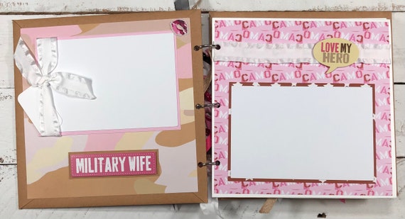 Military Wife 8x8 Scrapbook Album 