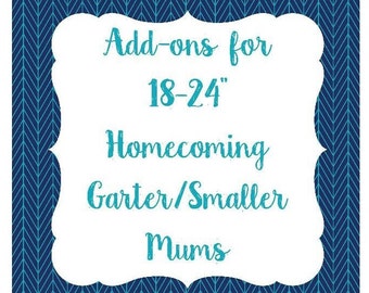 Adornos adicionales para el ramo de bienvenida (para ramos de 18 a 24 pulgadas de largo)