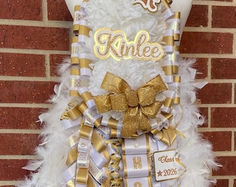 Custom Double Homecoming Mum - 30", 36", or 42" Length