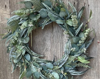 Eucalyptus Greenery Wreath - Year Round - Every Day Wreath
