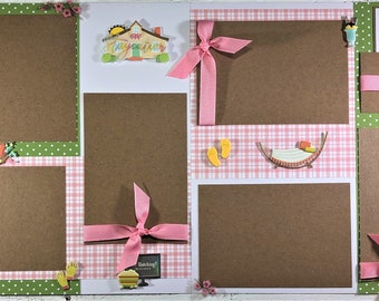 Baseball 12x12 Scrapbook Layout Two Page Layout Premade - Etsy