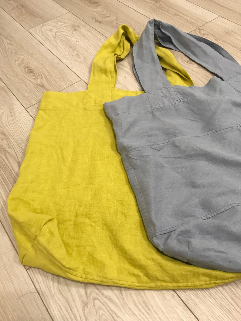 13 colors Linen bag natural oversize bag washed linen shoulder bag weekender sac cabas Large linen tote bag beach shopping bag XL Large bag
