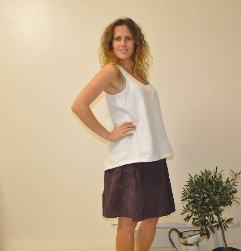linen blouse white linen top plus size boho tunic Green linen tank top linen blouses women linen shirt tunics women tunics oversized