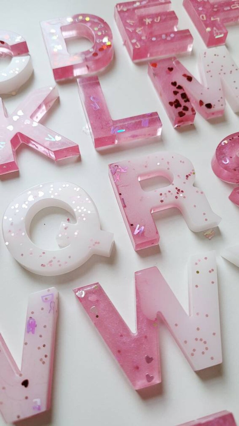 Love letters for Valentines Day Resin Alphabet set