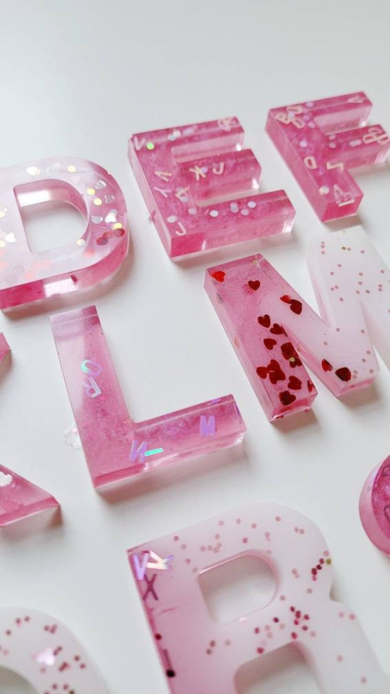 Love letters for Valentines Day Resin Alphabet set
