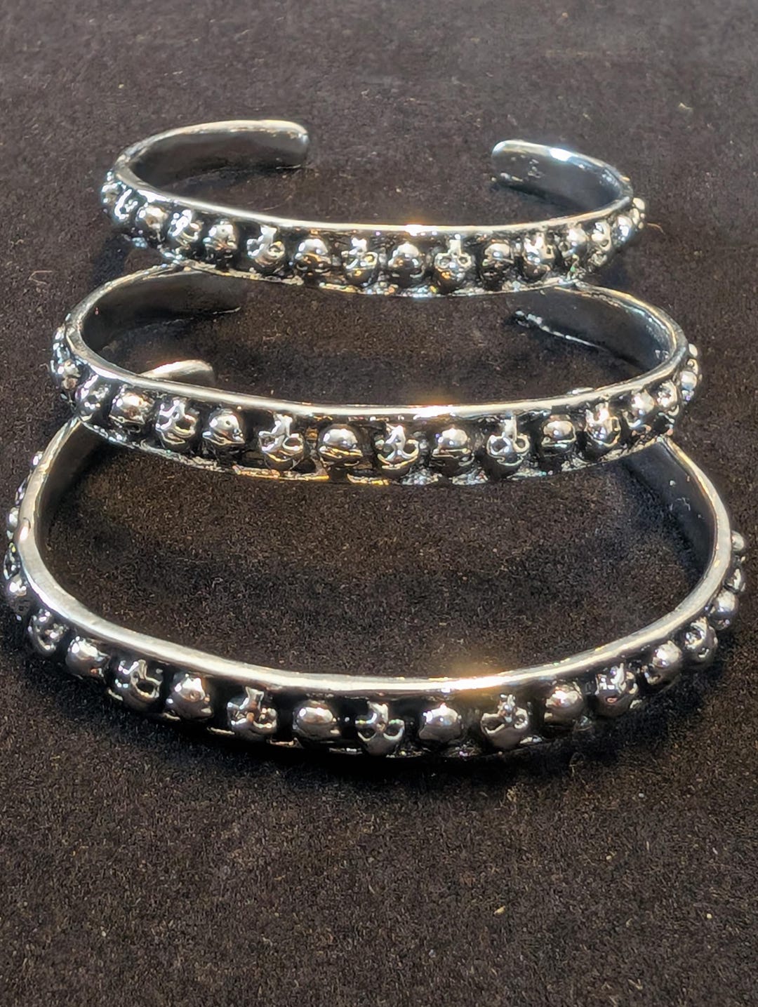 Gothic Skull Bangle, Made of Zinc Alloy With a Silver Finish. - Etsy
