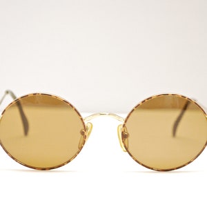 Vintage 1990&#39;s BYBLOS Gold and Tortoise Metal  Sunglasses / Model# BY513 3007 / Made in Italy / Retro Collectible Rare #1699