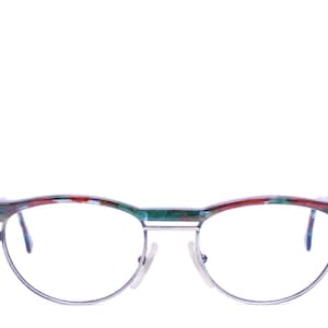 Anteojos BRENDEL verdes y rojos antiguos / Modelo n.° 6523 Col. 396 / Objeto de colección retro raro n.° 2773