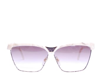 Occhiali da sole vintage LAURA BIAGIOTTE anni '80/'90 con lenti CR39 nuove di zecca / Modello n. P33 333 / Rari da collezione retrò n. 2752