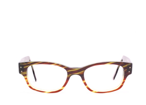 Vintage JEAN LAFONT Brown/green Tortoise Eyeglasses / Model