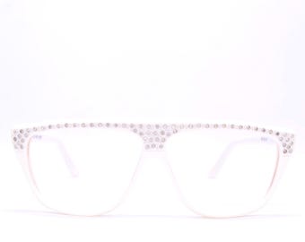Vintage 1980's ANNE MARIE PERRIS Eyeglasses with Rhinestone Details  / Model# 8802 / Retro Collectible Rare #1996