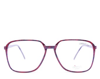 Vintage Designer Red Deadstock AIRESS OPTIQUE Carboflex Eyeglasses NOS / Model# RS23 088 / Retro Collectible Rare #2829