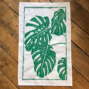 Monstera Tea Towel - Pure cotton, screen printed