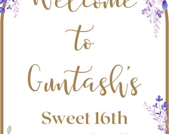 Sweet 16 Birthday Sign