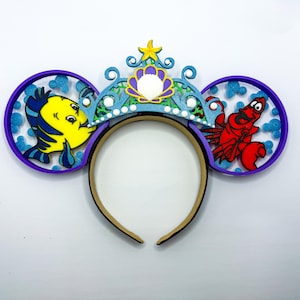 Under the Sea Mermaid Ears | Sea Sidekick Mouse Ears | Under The Sea Friends Ears |
