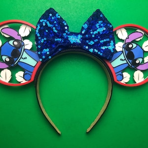 3D Stitch Ears | Stitch Mouse Ears | 3D Printed Ears | Interchangeable Mouse Ears