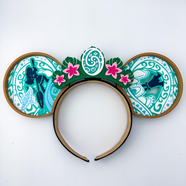 Wayfinder Princess 3D Printed Ears | Ocean Princess Ears | 3D Printed Ears | Maui 3D Ears