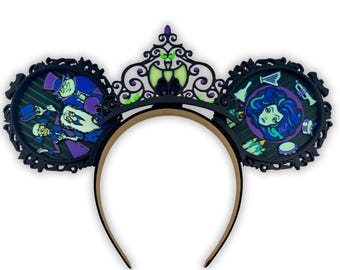 3D Haunted Mansion Mouse Ears | Grim Grinning Hitchhiking Ghost Ears | Madam Leota Haunted Mansion MEars | Foolish Mortal 3D Ears |