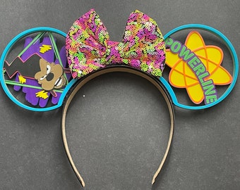 Powerline 3D Minnie Ears | Goofy Movie Ears | Power Ears | Interchangeable Mouse Ears