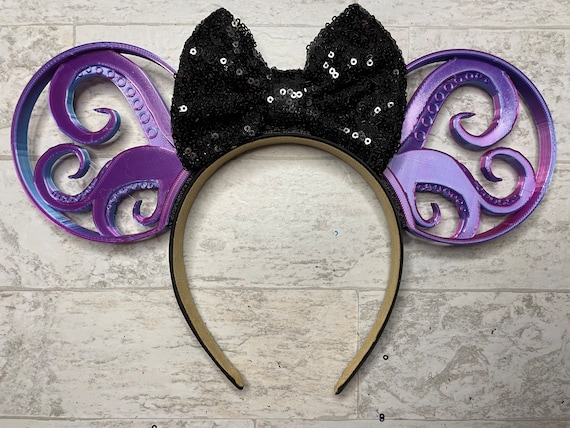 3D Evil Sea Witch Ursula Mouse Ears | Color Changing Mermaid  display picture 3