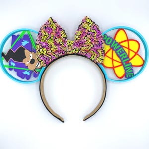 Powerline 3D Mouse Ears | Goofy Movie Ears | Power Ears | Interchangeable Mouse Ears
