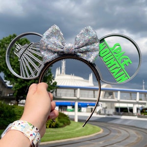 3D Space Mountain Ears | 3D Printed Space Mountain Ears | Interchangeable 3D Mouse Ears