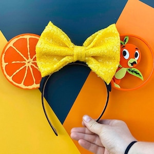 Orange Bird 3D Ears | Interchangeable 3D Mouse Ears | 3D Printed Mouse Ears