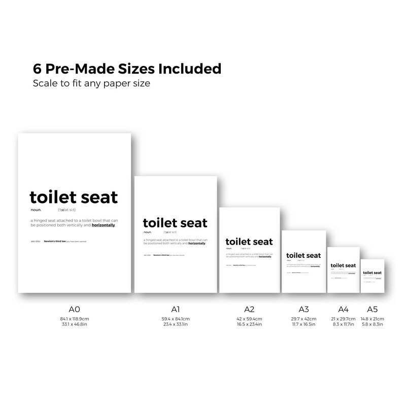 Printable Funny Toilet Print Funny Toilet Sign Funny Toilet Quote Funny
