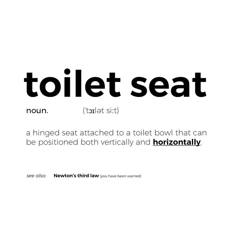 Printable Funny Toilet Print Funny Toilet Sign Funny Toilet Quote Funny