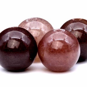 Aventurine Gemstone Beads 8MM Purple Brown Round AAA Quality Loose Beads (100109)