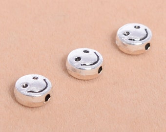 20 /"Made With A Smile/" Sun Charms Silver Tone Happy Face NF LF Pendants 16mm