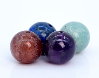 Genuine Natural Mixed Stone Gemstone Beads 8MM Multicolor Round AAA Quality Loose Beads (106007)