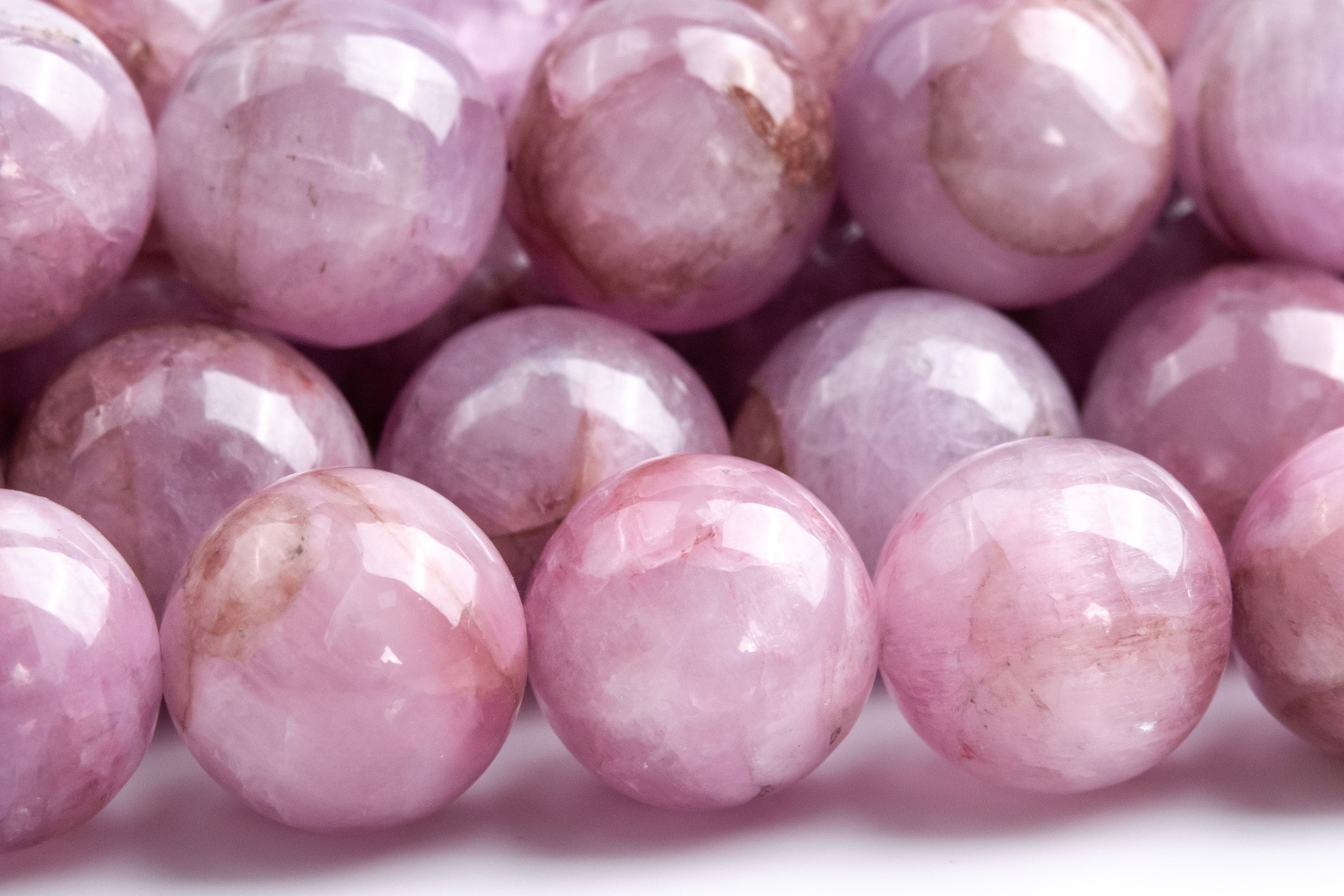 38 / 17 Pcs - 10-11MM Purple Pink Kunzite Beads Grade A+ Genuine ...