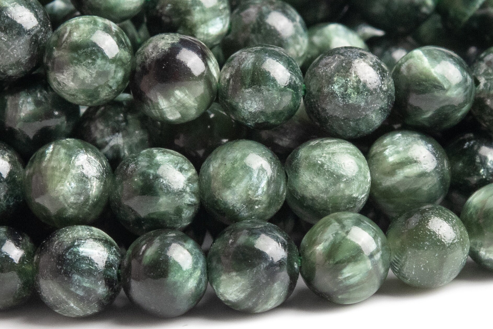Seraphinite beads best sale
