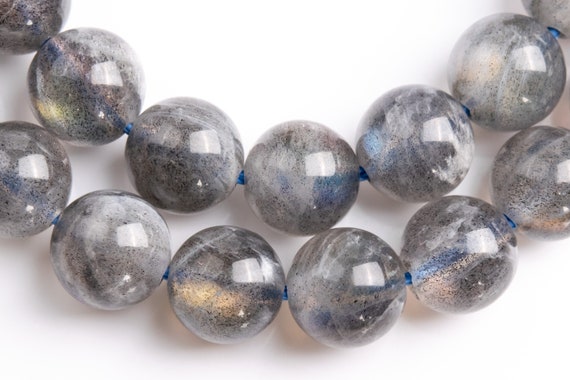 Genuine Natural Labradorite Gemstone Beads 8MM Gray Round AA