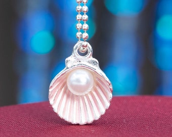 6 Enamel Shell Charm Silver Tone With Pink Enamel 65586-3294 - Etsy