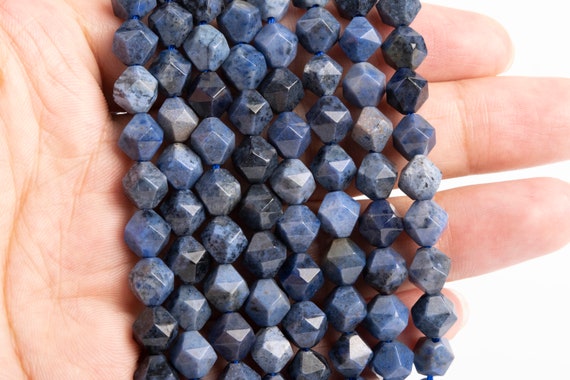 8MM Blue Dumortierite Bracelet Grade A Genuine Natural Round Gemstone Beads 7" 