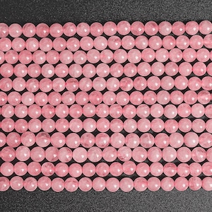 Genuine Natural Madagascar Rose Quartz Gemstone Beads 12MM Round AAA Quality Loose Beads (100745)