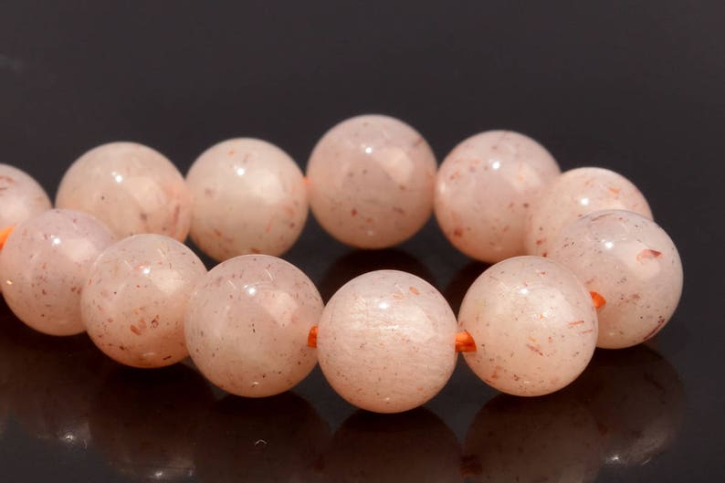 6-7MM Pink Moonstone Beads Grade AA 102737 61 30 Pcs Round Genuine Natural Gemstone Loose Beads